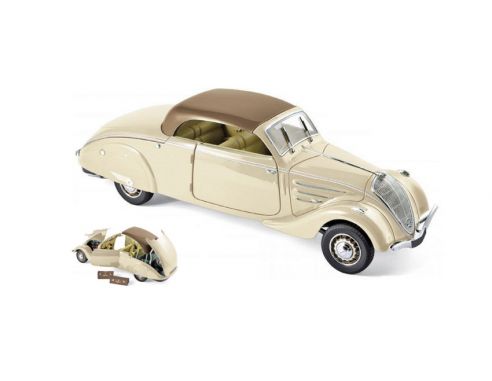NOREV NV184872 PEUGEOT 402 ECLIPSE 1937 BEIGE & CARAMEL 1:18 Modellino