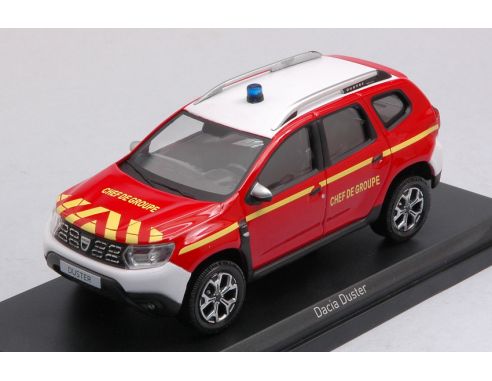 NOREV NV509012 DACIA DUSTER 2018 POMPIERS CHEF DE GROUPE 1:43 Modellino