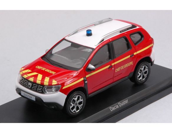 NOREV NV509012 DACIA DUSTER 2018 POMPIERS CHEF DE GROUPE 1:43 Modellino