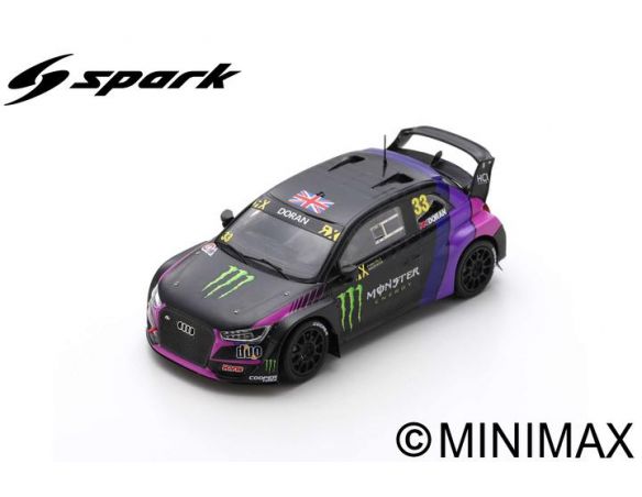 SPARK MODEL S7824 AUDI SPORT S1 WRX N.33 3rd ARAB EMIRATES 2019 LIAM DORAN 1:43 Modellino