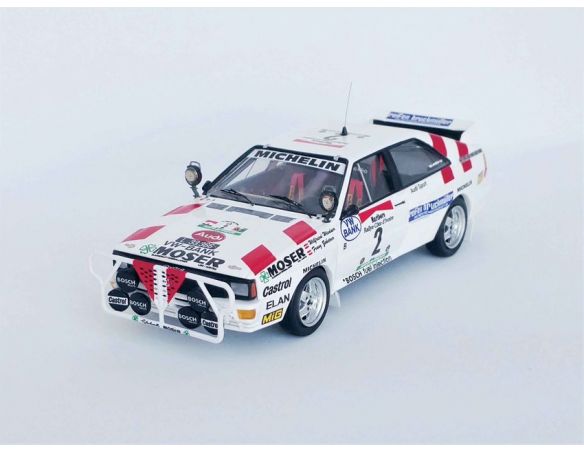 TROFEU TFRRCI01 AUDI QUATTRO N.2 6th BANDAMA RALLY 1986 WIEDNER-ZEHETNER 1:43 Modellino
