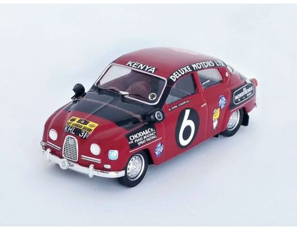 TROFEU TFRRKE01 SAAB 96 N.6 EAST AFRICAN SAFARI 1963 ALI-BHARDWAJ 1:43 Modellino