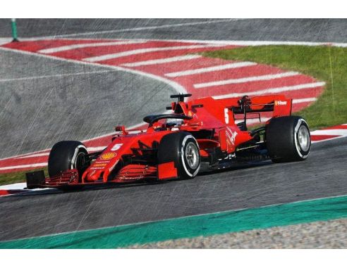 LOOKSMART LSF1027 FERRARI SF1000 N.5 SEBASTIAN VETTEL BARCELLONA TEST 2020 1:43 Modellino