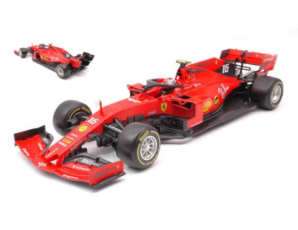 BBURAGO BU16810 FERRARI SF90 N.16 2019 C.LECLERC MONZA SPECIAL LIVERY LIMITED EDIT.1:18 Modellino