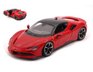 BBURAGO BU26028R FERRARI SF90 HYBRID STRADALE 2019 RED 1:24 Modellino