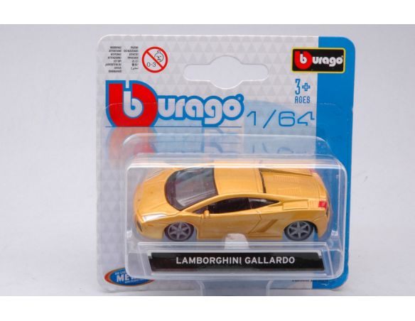 BBURAGO BU59004Y LAMBORGHINI GALLARDO YELLOW 1:64 Modellino