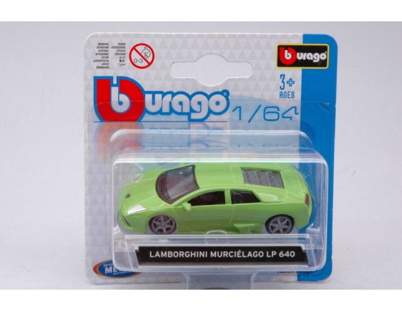 BBURAGO BU59005G LAMBORGHINI MURCIELAGO LP 640 GREEN 1:64 Modellino