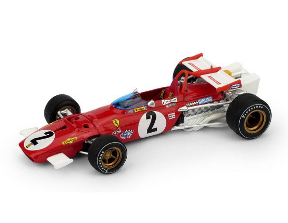 BRUMM BM0313C FERRARI 312 B JACKY ICKX 1970 N.2 ITALY GP 1:43 Modellino