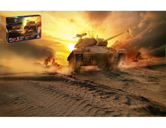 ITALERI IT36504 WORLD OF TANKS M24 CHAFFEE KIT 1:35 Modellino