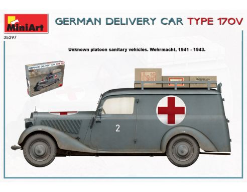 MINIART MIN35297 GERMAN DELIVERY CAR TYP 170V KIT 1:35 Modellino