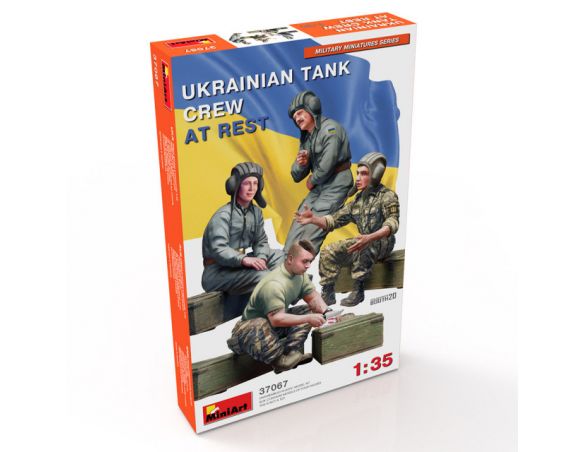 MINIART MIN37067 UCRAINIAN TANK CREW AT REST KIT 1:35 Modellino