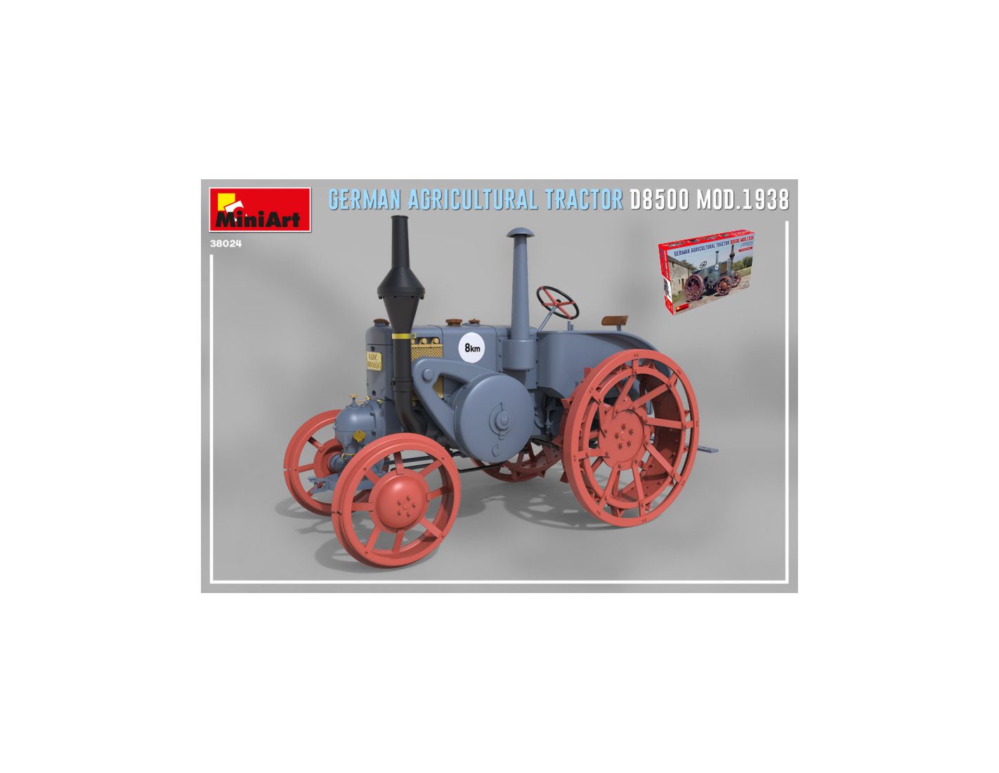 Miniart 1:35 German D8500 Mod 1938 Agricultural Tractor MIN38024 