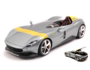 BBURAGO BU16013 FERRARI MONZA SP1 2018 GREY 1:18 Modellino