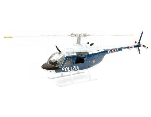 New Ray NY25743 ELICOTTERO AGUSTA BELL 206 POLIZIA 1:34 Modellino Scatola Rovinata