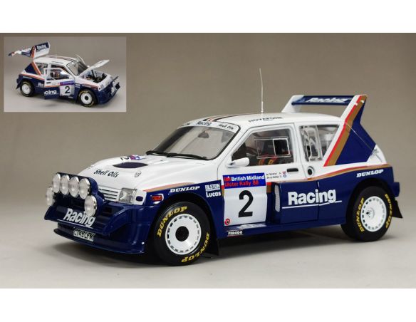 SUNSTAR SS5542 MG METRO 6R4 N.2 WINNER BRITISH MID.ULSTER 1986 J.MCRAE-I.GRINDROD 1:18 Modellino