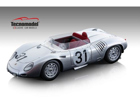 TECNOMODEL TMD18145A PORSCHE 718 RSK N.31 LE MANS 1959 BONNIER-VON TRIPS 1:18 Modellino