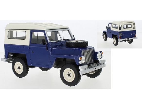 BOS MODEL BOS382 LAND ROVER LIGHTWEIGHT SERIES III HARD TOP DARK BLUE 1:18 Modellino