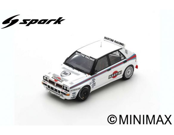 SPARK MODEL S9013 LANCIA DELTA HF INTEGRALE EVO TEST CAR 1992 D.AURIOL-B.OCCELLI 1:43 Modellino