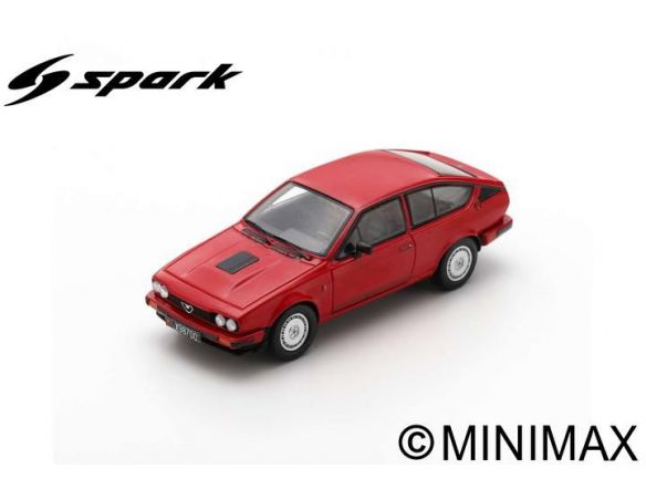 SPARK MODEL S9047 ALFA ROMEO GTV6 1980 RED 1:43 Modellino