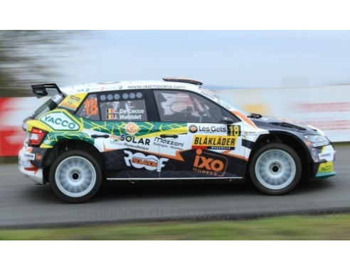 IXO MODEL RAM735 SKODA FABIA R5 EVO N.18 RALLY CONDROZ 2019 DE CECCO-HUMBLET 1:43 Modellino