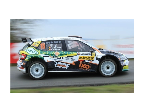 IXO MODEL RAM735 SKODA FABIA R5 EVO N.18 RALLY CONDROZ 2019 DE CECCO-HUMBLET 1:43 Modellino