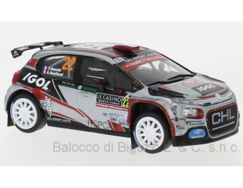 IXO MODEL RAM737 CITROEN C 3 R5 N.22 RALLY MONTE CARLO 2019 BOANTO-BOULLOUD 1:43 Modellino