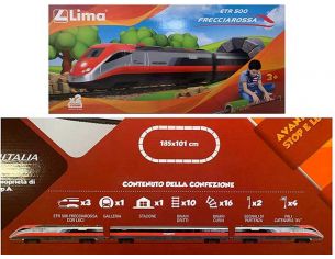 LIMA HL1403A TRENO FRECCIAROSSA A BATTERIA SCALA HO 1:87 Modellino