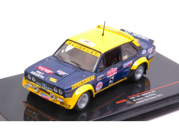 IXO MODEL RAC266 FIAT 131 ABARTH N.5 OLIO FIAT ACCIDENT SANREMO W.ROHRL-W.PITZ 1:43 Modellino