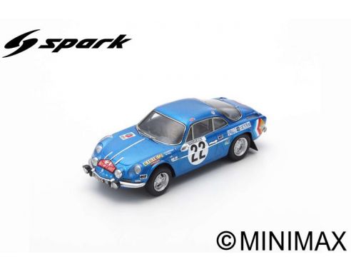 SPARK MODEL S6110 ALPINE A110 N.22 4th MONTE CARLO 1971 J.C.ANDRUET-M.VIAL 1:43 Modellino
