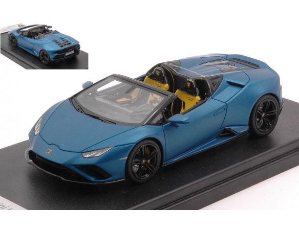 LOOKSMART LS521A LAMBORGHINI HURACAN EVO RWD SPYDER BLUE MEHIT 1:43 Modellino