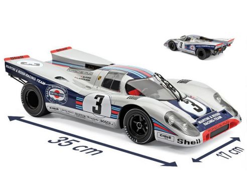 NOREV NV127503 PORSCHE 917 K MARTINI N.3 WINNER 12 H SEBRING 1971 ELFORD-LARROUSSE 1:12 Modellino