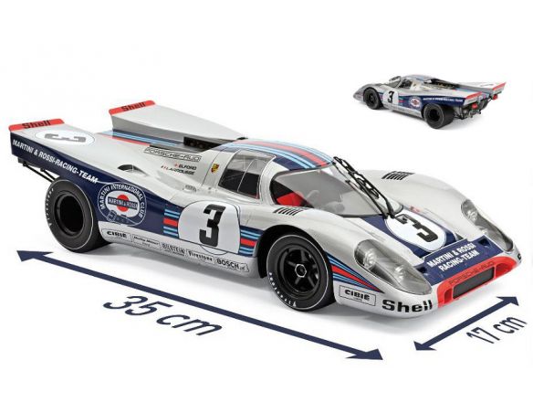 NOREV NV127503 PORSCHE 917 K MARTINI N.3 WINNER 12 H SEBRING 1971 ELFORD-LARROUSSE 1:12 Modellino