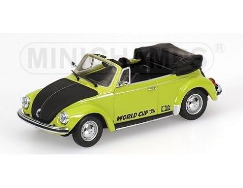 Minichamps PM430055141 VW 1303 CABRIO SOCCER WORD CUP 1974 GREEN 1:43 Modellino