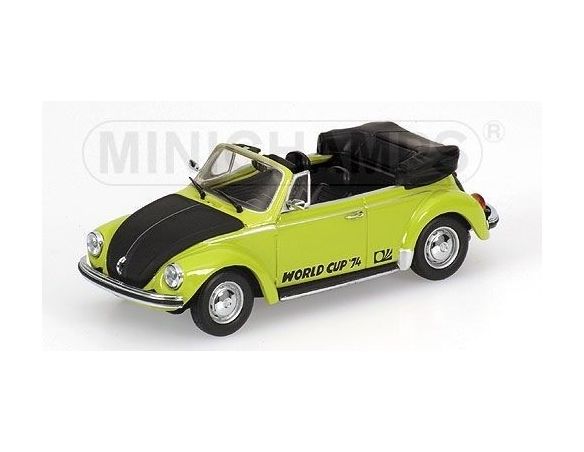 Minichamps PM430055141 VW 1303 CABRIO SOCCER WORD CUP 1974 GREEN 1:43 Modellino