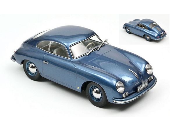 NOREV NV187450 PORSCHE 356 COUPE 1952 BLUE 1:18 Modellino