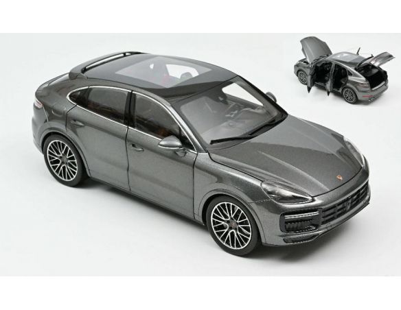 NOREV NV187670 PORSCHE CAYENNE COUPE TURBO 2019 DARK GREY METALLIC 1:18 Modellino