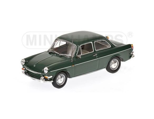 Minichamps PM430055305 VW 1600 1966 GREEN 1:43 Modellino