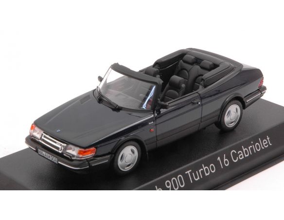 NOREV NV810044 SAAB 900 TURBO CABRIOLET 1992 DARK BLUE 1:43 Modellino