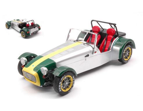 SOLIDO SL1801803 LOTUS SEVEN 1989 ALUMINIUM BODY AND GREEN NOSE 1:18 Modellino