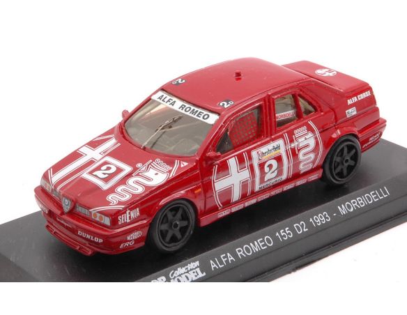 TOP MODEL TM0021 ALFA ROMEO 155 TS D2 N.2 CIVT 1993 G.MORBIDELLI 1:43 Modellino