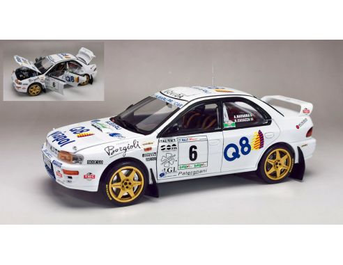 SUNSTAR SS5513 SUBARU IMPREZA N.6 WINNER RALLY IL CIOCCO 1998 A.NAVARRA-R.CASAZZA 1:18 Modellino