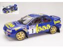 SUNSTAR SS5516 SUBARU IMPREZA 555 N.1 WINNER R.CATALUNYA 1996 C.MC RAE-D.RINGER 1:18 Modellino