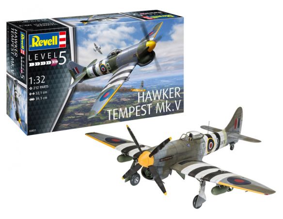 REVELL RV03851 HAWKER TEMPEST MK.V KIT 1:32 Modellino