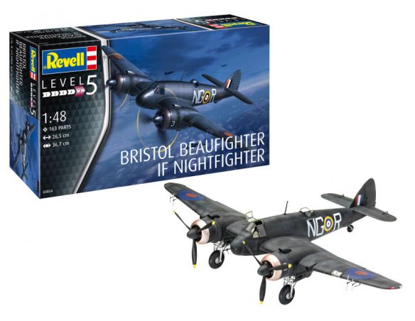 REVELL RV03854 BRISTOL BEAUFIGHTER IF NIGHTFIGHTER KIT 1:48 Modellino