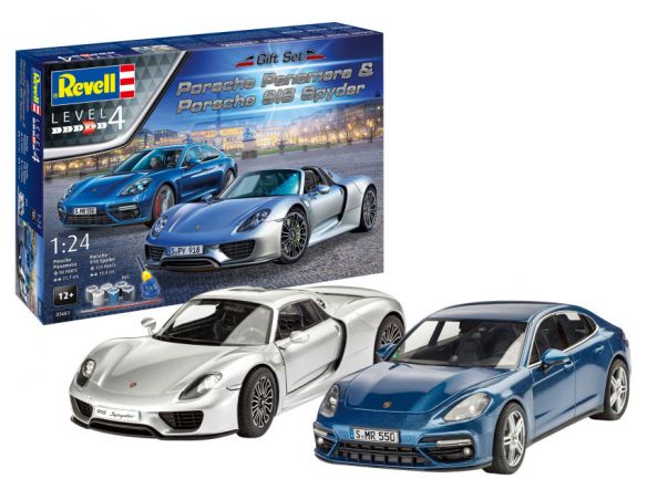 REVELL RV05681 PORSCHE SET GIFT SET KIT 1:24 Modellino