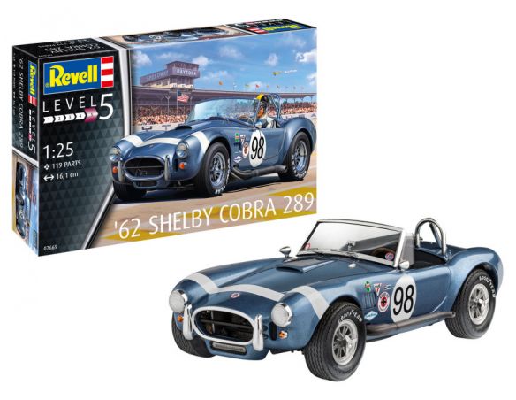 REVELL RV67669 SHELBY COBRA 289 MODEL SET KIT 1:25 Modellino