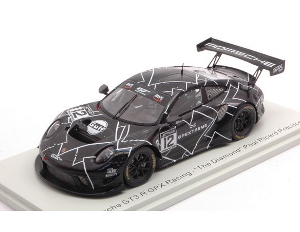 SPARK MODEL SP325 PORSCHE GT3 R GPX RACING N.12 THE DIAMOND PAUL RICARD PRACTICE 1:43 Modellino