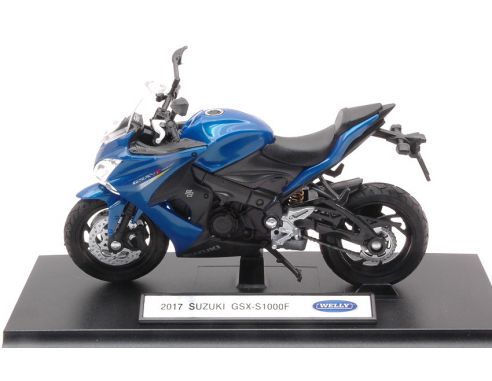 WELLY WE38511N SUZUKI GSX-S1000F 2017 1:18 Modellino