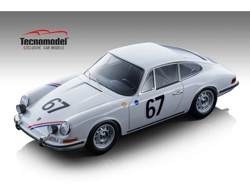 TECNOMODEL TMD18146C PORSCHE 911 S N.67 LE MANS 1967 BOUTIN-SANSON 1:18 Modellino