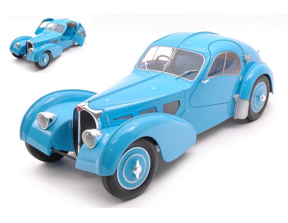 SOLIDO SL1802104 BUGATTI TYPE 57 SC ATLANTIC T35 1937 LIGHT BLUE 1:18 Modellino